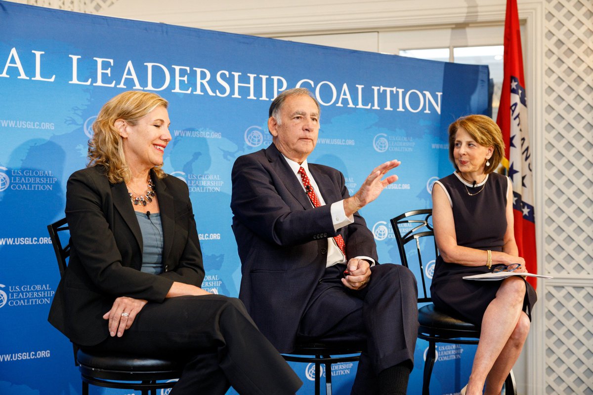 Honored to be in Little Rock, AR this week to host Senator @John Boozman, an exceptional champion of American global leadership at @USGLC’s inaugural #SouthSummit23 with former @WFP's Chief @dbeasley1 and @Walmart’s Sarah Thorn on why leading globally matters to the South!