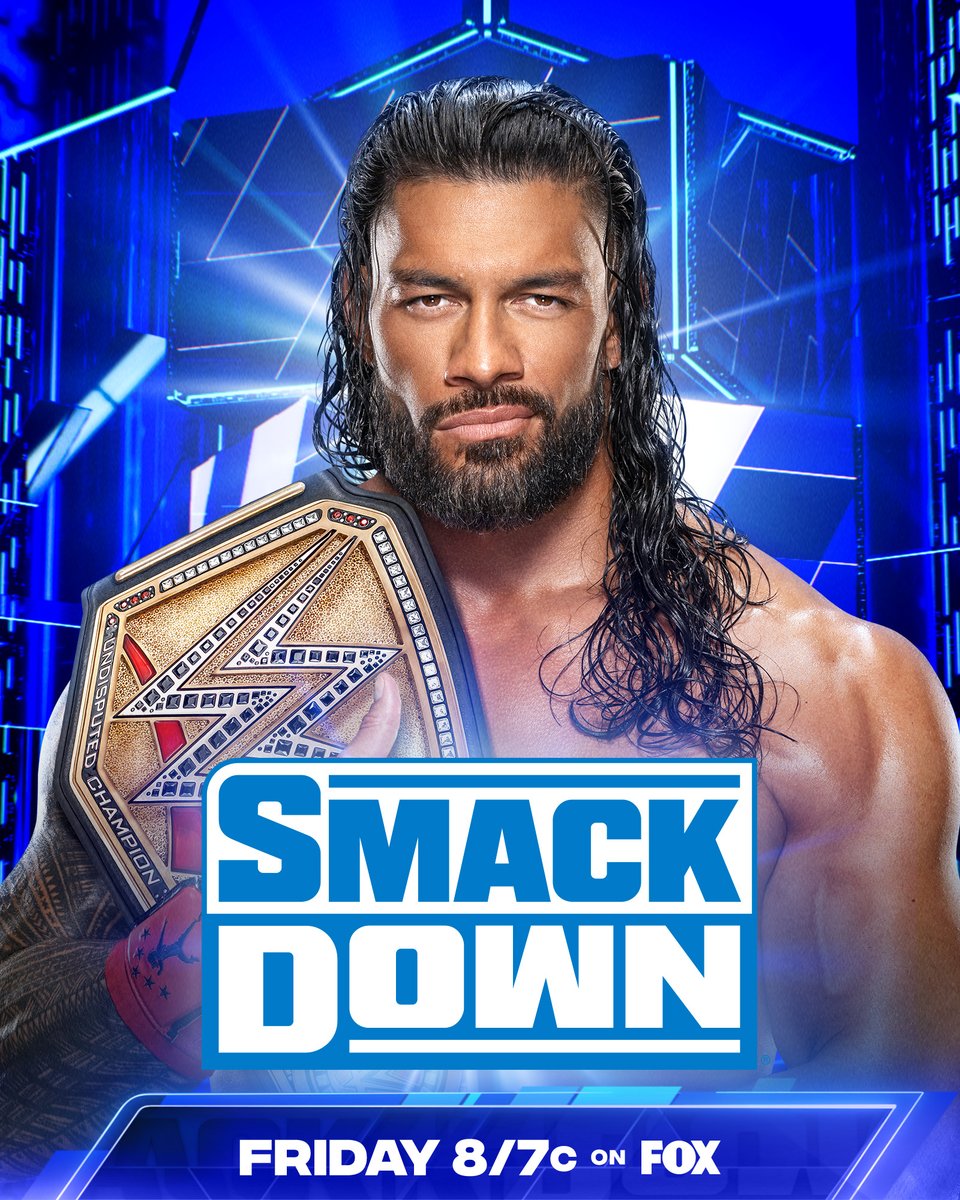 WWE's tweet image. Your Tribal Chief, @WWERomanReigns, returns to #SmackDown TOMORROW NIGHT.

Have you acknowledged him today? ☝️