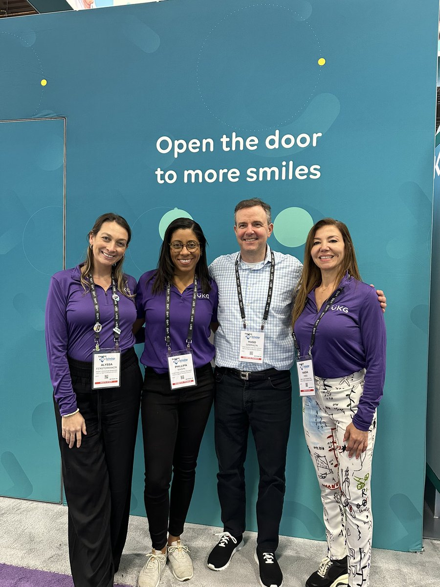 UKGInc's tweet photo. Day 3️⃣ at @HRTechConf! 

Here’s what we have at UKG booth #3909. ⤵️

👉 Culture-Driven HR Technology: The True Measure of a Great Workplace | Demo Room 1 🖥️

👉 Wagging Tails puppy lounge 🐶 

👉 @GPTW_US Hub Toast 🥂 

👉 Magical solutions 🪄

#WeAreUKG #HRTechConf https://t.co/5qFPUx2vzZ