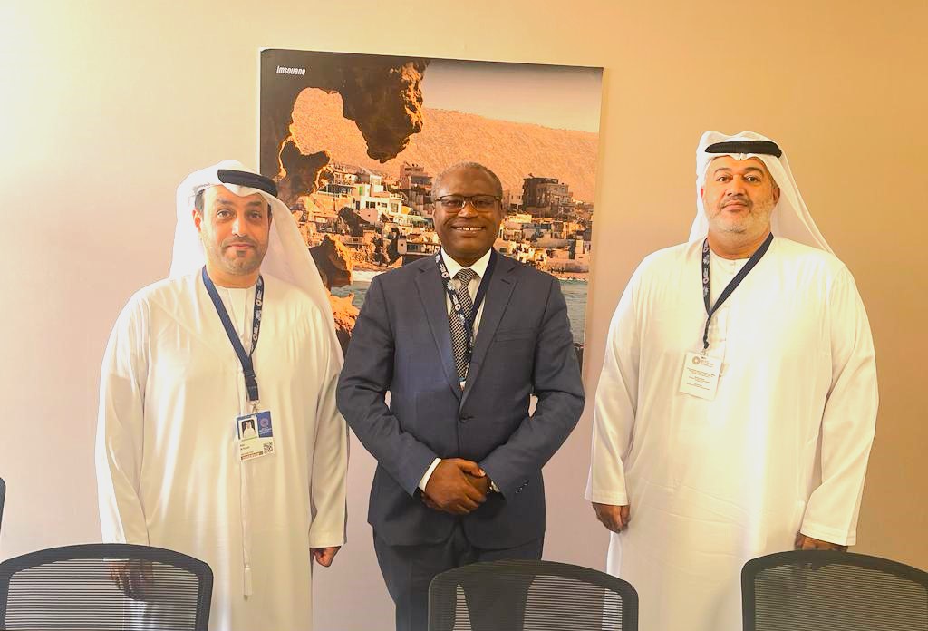 RwandaFinance's tweet photo. Minister @undagijimana at the ongoing WorldBank/IMF Annual Meetings met senior officials of the Abu Dhabi fund for development. They discussed cooperation in areas of mutual interest such as water and sanitation, energy, transport, private sector investments, trade and finance. https://t.co/Ax1Lha2ojg