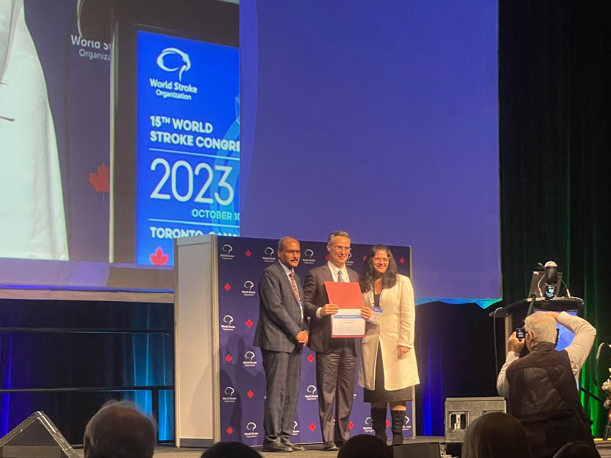 Congratulations to the WSO for an amazing conference in Toronto. I’m honored for being the recipient of 2023 World Stroke Organization Presidential Award. Thanks to everyone who presented their great science at the meeting. See you in 2024 @WorldStrokeOrg @sheilambrasil