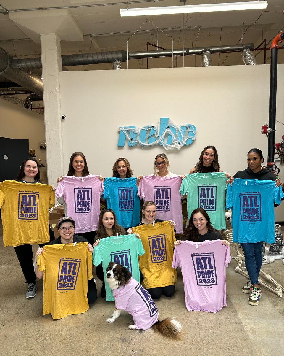 neboagency's tweet photo. We’re loud, we’re proud and we’re getting ready to WOW ✨Take a peek at how we’re gearing up for ATL Pride this weekend! 🌈 #ATLPride #AintGoingNowhere https://t.co/sOl1QgnAgC