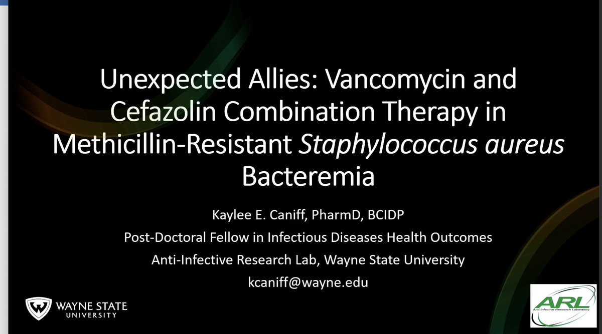 SAIRABT's tweet photo. #idweek2023 @IDWeekmtg #MRSA #bacteremia #Vancomycin plus #cefazolin #idtwitter https://t.co/iIVL1ML473