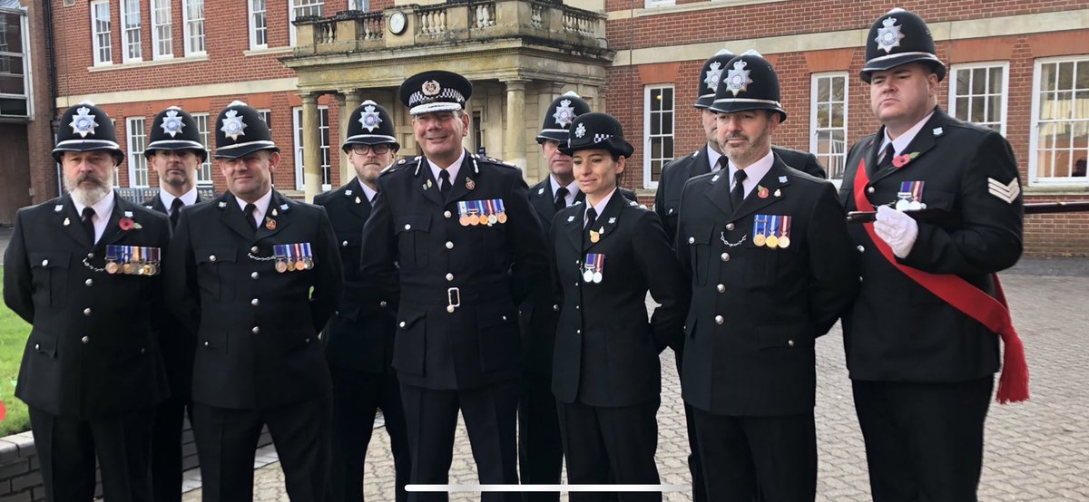 @roguetrader1980 @RoyalNavy @MENnewsdesk @TheSun @NorthantsChief It seems @NorthantsChief Nick Adderley’s chief of staff & head strategy @colleenrattigan has made her original post unavailable… but these are the pictures. Clearly ex-mil police had been asked to bring their old service headdress