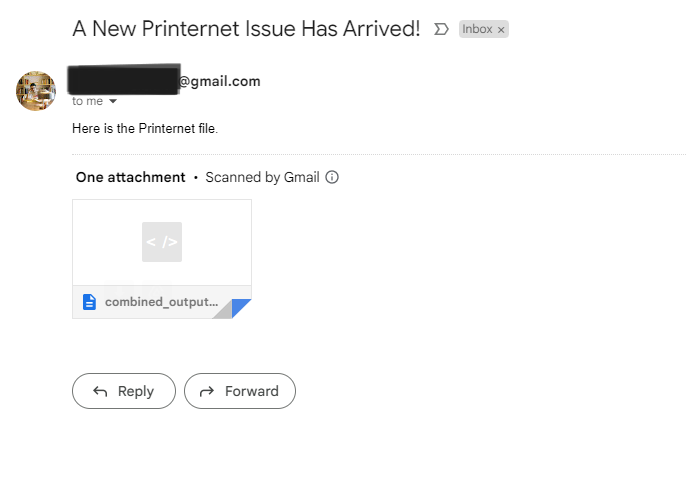 onlyfootnotes's tweet photo. Huge milestone @getPrinternet. Users can now save reading to their Printernet queue via the Chrome Extension, curate their next issue, and hit "Get Issue". My python does its magic in the background and then I receive a ready to print file in my email. 

This will be HUGE in helping scale Printernet.