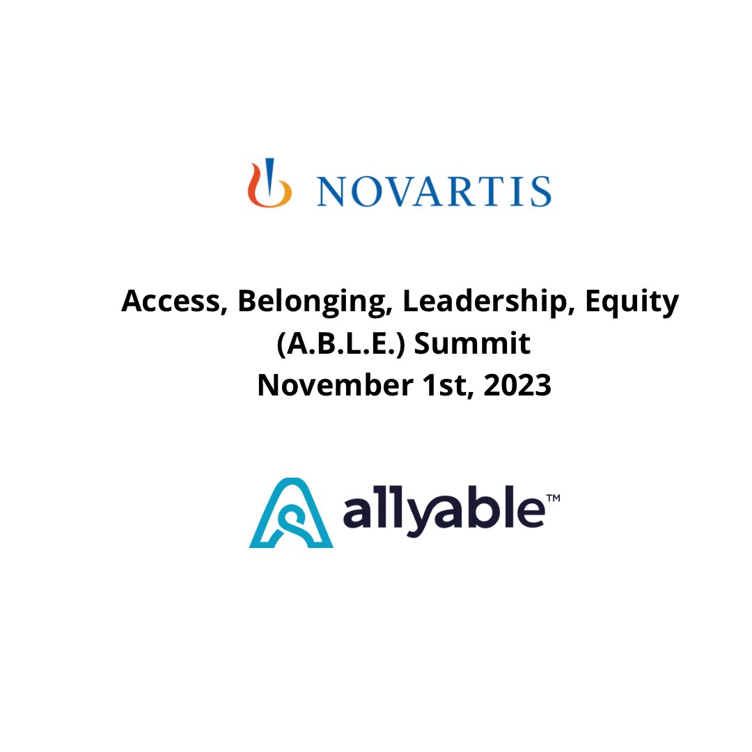 allyable's tweet photo. Exciting News! 🎉 Our CEO, David Adi, will speak at A.B.L.E 2023 Summit by Novartis on Nov 1st. He'll discuss 'Digital Accessibility for Enterprises,' highlighting the importance of inclusivity. Follow us for updates! #DigitalAccessibility #Inclusivity #a11y #diversity #ESG https://t.co/oBUH2VWVtj