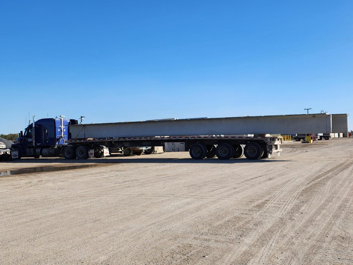 WysanLogistics's tweet photo. We are experts at haul precast at Taracon Logistics! Check out this Double Tee that's hitting the road! Learn more about us at https://t.co/bTnJToRfbG.
#precasthaulers #precasttrucking #taracon #logistics #doubletee https://t.co/wg9vY0ck00