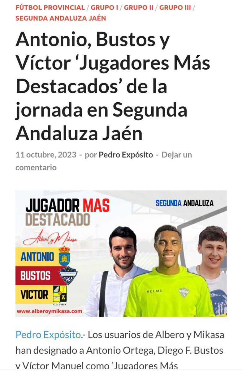 DBustos_13's tweet photo. Agradezco por el titular y tan maravillo semana.. Úbeda Rapids

#españa #spain #soccer #futbol #bustos #ubeda #úbedarapids https://t.co/VGdrQzNTFb