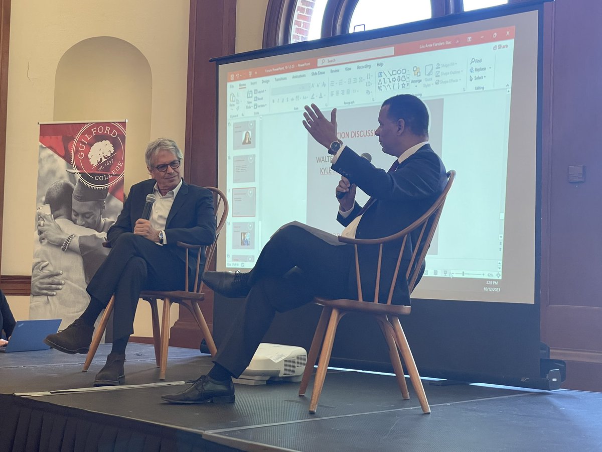 youngblood23's tweet image. Thrilled to deliver the keynote at #GuilfordCollege AI Ethics Forum! 🎙️ Now soaking in insights from Walter Blake, the brilliant producer behind #WarGames and #MenInBlack, as we explore the intersections of AI, ethics, and cinematic storytelling. 🤖🎥 #AIEthicsForum @web3hov