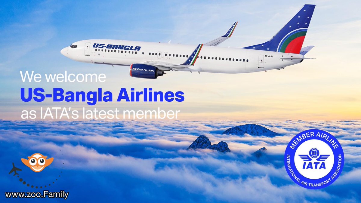 Congratulations to joined IATA's #airlinemembership! 🎊 

US-BANGLA privately owned carrier from Bangladesh 🇧🇩 , began its international operations in 2016 with several routes throughout Asia Pacific and the Middle East.

bit.ly/3PvcEEL

#aviation #airlines #asia