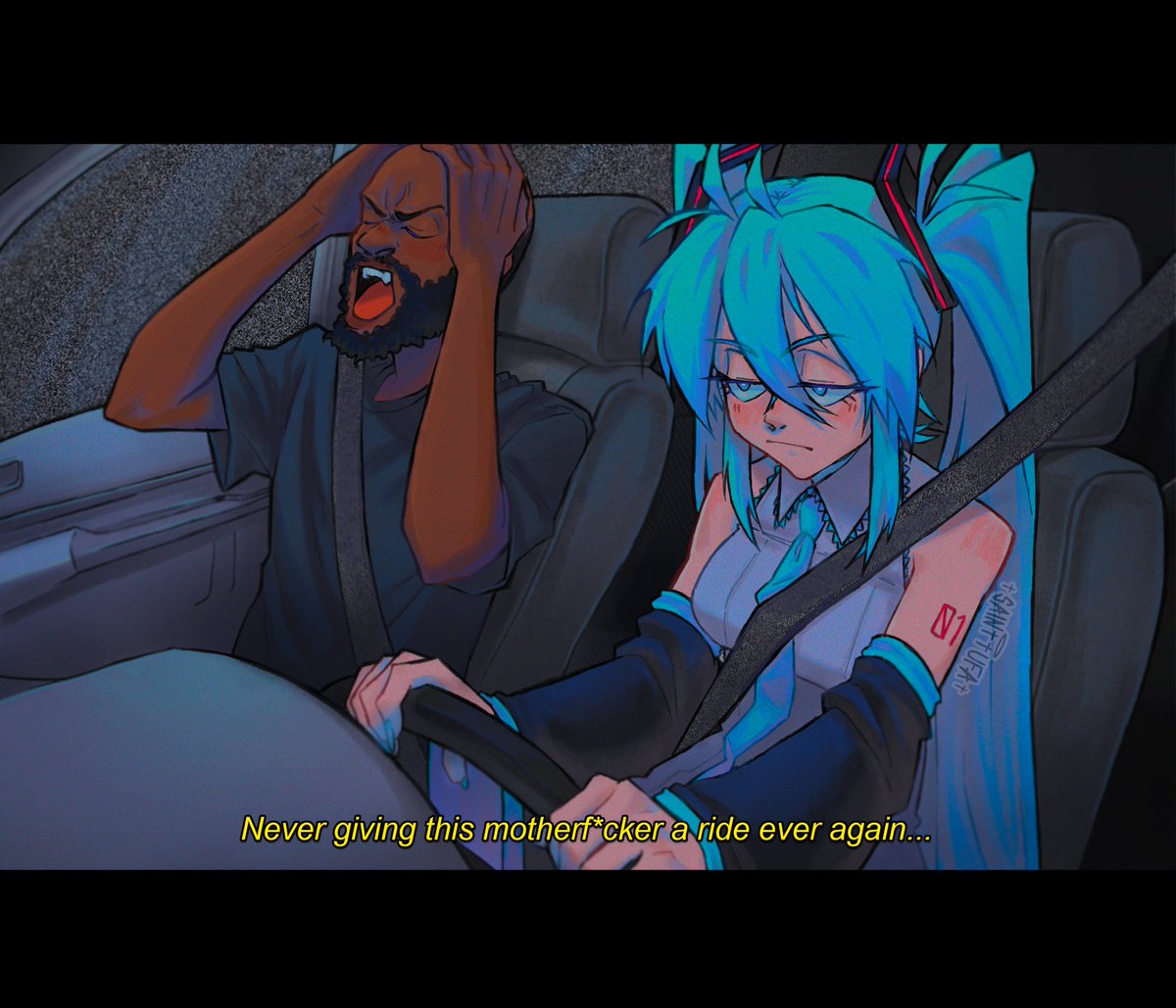 _saaanic_'s tweet photo. Hatsune Miku x Death Grips https://t.co/3vLfug27PC