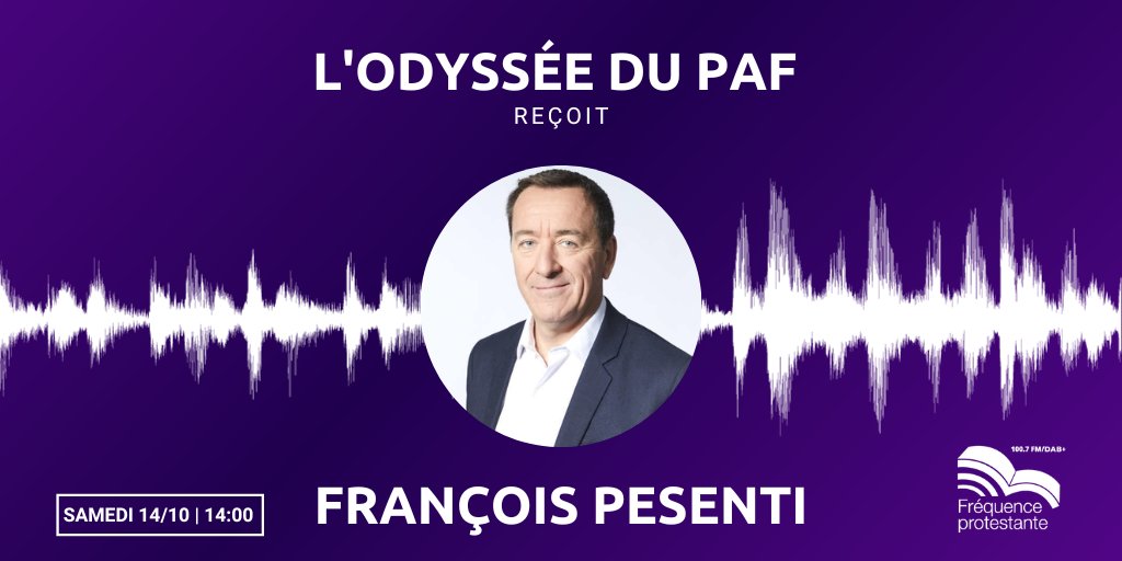 🏉 Alors que la Coupe du monde de rugby bat son plein, L'Odyssée du PAF accueillera demain à 14h un passionné de l'ovalie, <a href="/FrancoisPesenti/">François Pesenti</a> !

Artisan du succès de RMC sur le sport, on parlera radio, télé, sport et bien plus

🔴 100.7 FM / DAB+ (Paris)
▶️ frequenceprotestante.com/live/