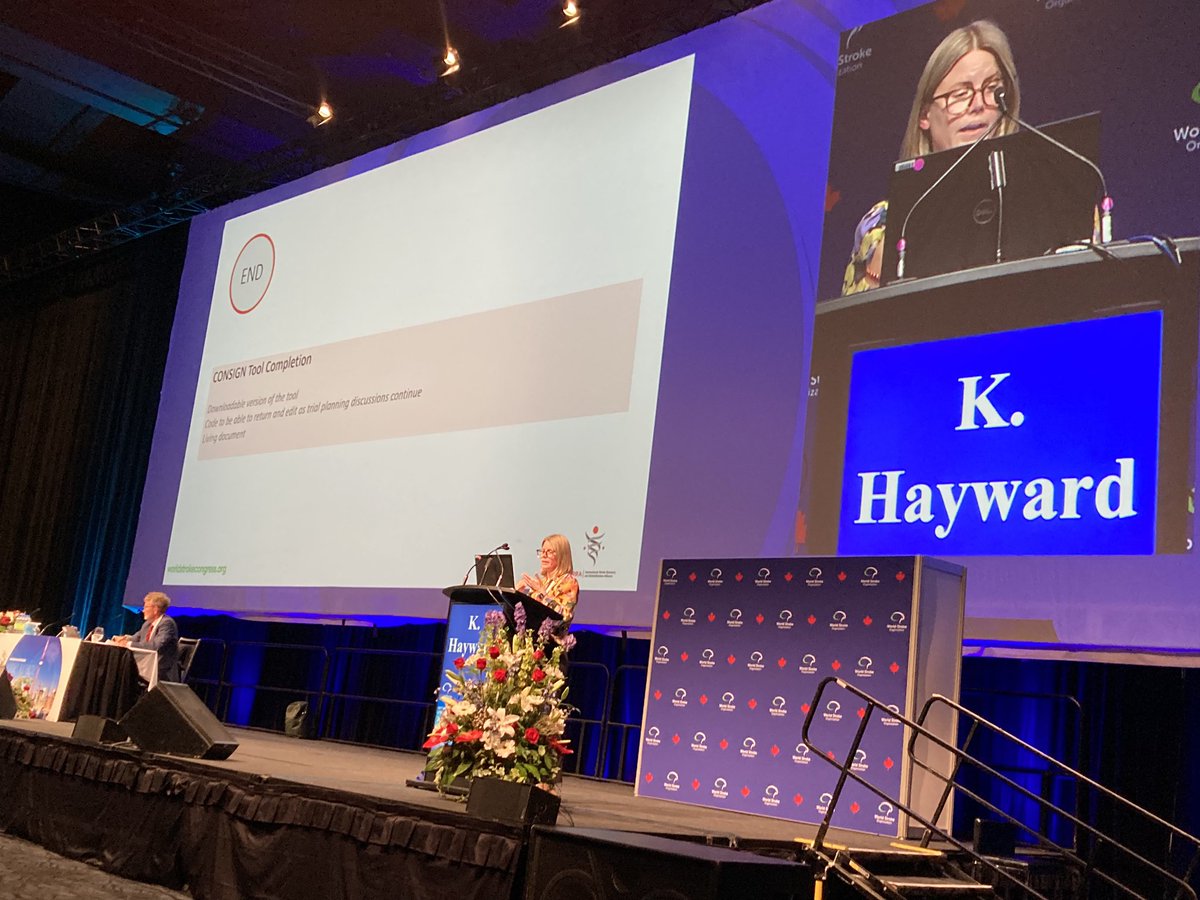 emilyrramage's tweet photo. @kate_hayward_ presents the CONSIGN tool - a fantastic tool to guide control comparator selection, description and reporting 👏👏👏 Thanks to #ISRRA and the roundtable for continuing to progress 🧠 recovery and rehab #WSC2023 @WorldStrokeOrg @PhysioUnimelb @TheFlorey https://t.co/imJqQaMYdo