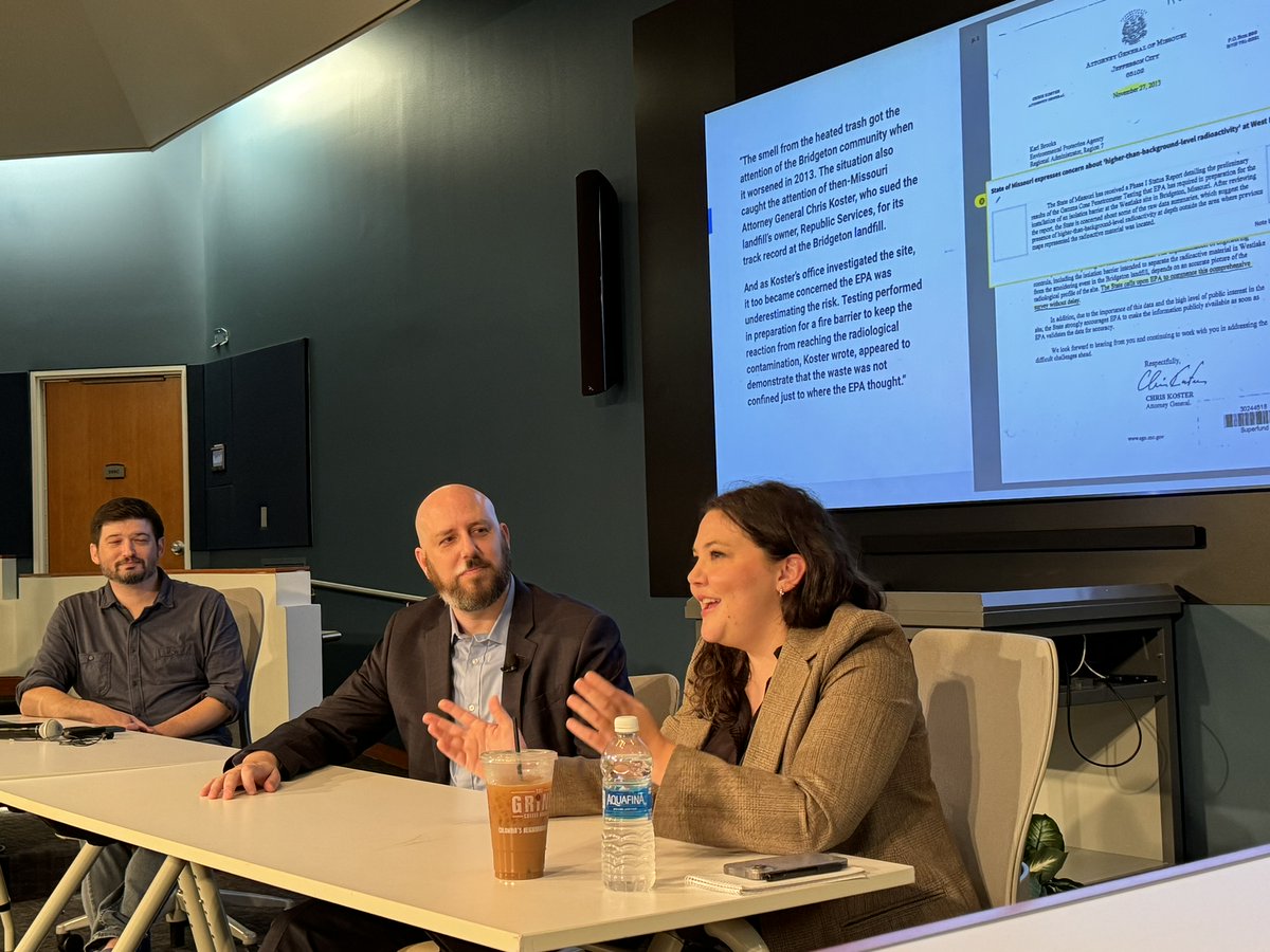 Thanks <a href="/derekkravitz/">Derek Kravitz</a> <a href="/J_Hancock/">Jason Hancock</a>  <a href="/allisonkite/">Allison Kite</a> for sharing with <a href="/mujschool/">Mizzou Journalism</a> students how MuckRock and   Missouri Independent teamed up to show how St. Louis residents were harmed by the legacy of atomic waste. Brought to you by <a href="/IRE_NICAR/">Investigative Reporters & Editors</a> youtube.com/live/JcyuqOG0e…