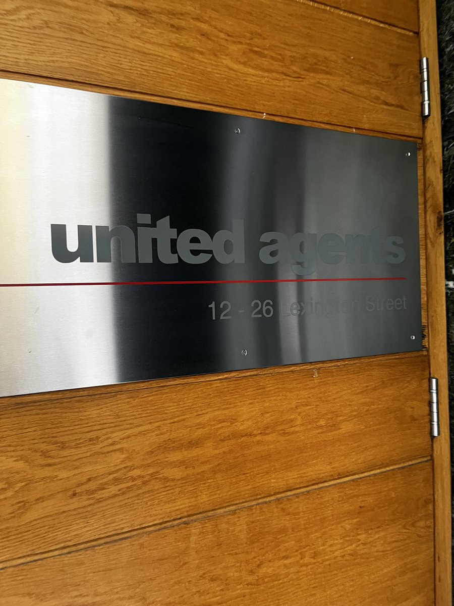 Signed to @UnitedAgents for my television and writing work today. Pleased to be among the best of the best and excited for what is to come! 🫡 🫡