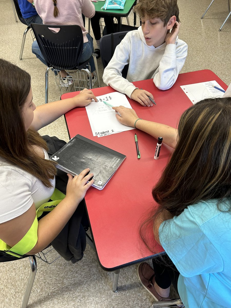 Today in math we assessed commonly made mistakes when dividing fractions. Groups had the opportunity to find their favorite mistake and report it to the class