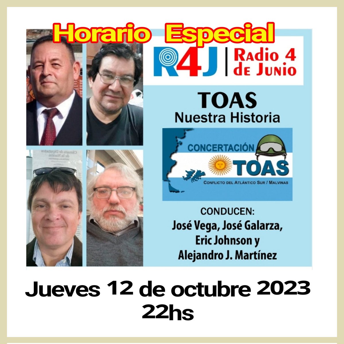 Hoy horario especial de #TOASNUESTRAHISTORIA al termino de #ArgentinaParaguay
Participa de la consigna de hoy , sortearemos una bombilla de <a href="/ConcertaTOAS/">ConcertaciónT.O.A.S</a>