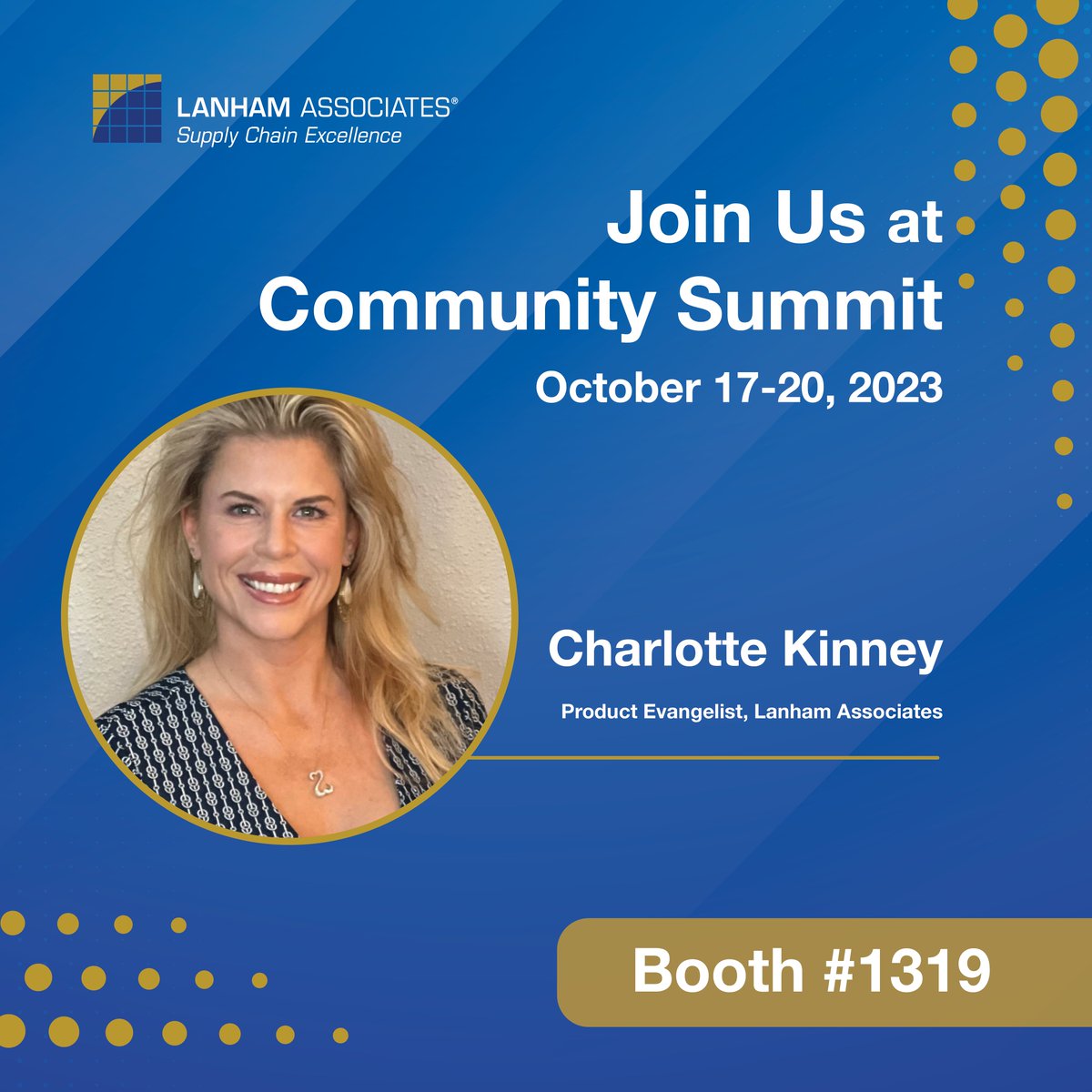 Looking forward to Summit! Be sure to stop by our Booth - let's catch up and talk about your supply chain needs. 
#Dynamics365
#Dyn365Business Central
#MySummitNA
