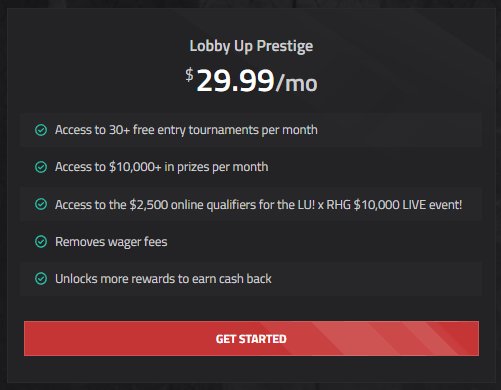 To signup for the LU! Prestige Membership: 
1. Go to: esportsagent.gg/membership/mad…
2. Make sure you are signed in
3. Click "Get Started" on the "Lobby Up Prestige" in the store (photo attached)