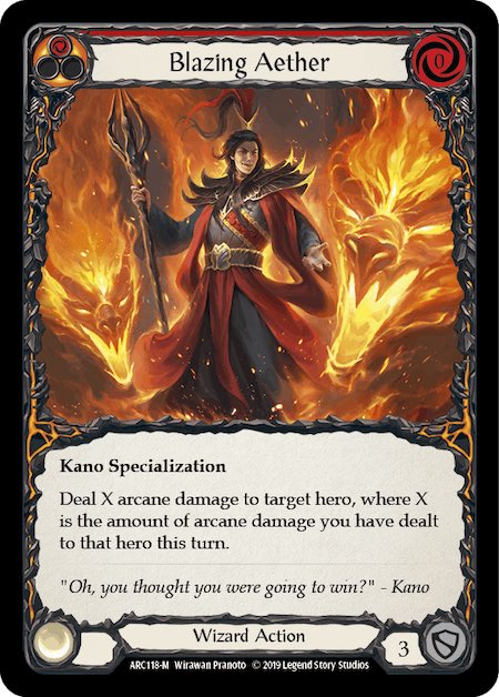 Pauly_Rey's tweet photo. @kappolo @fabtcg It has to be Blazing Aether for me https://t.co/PuZjVxeru8