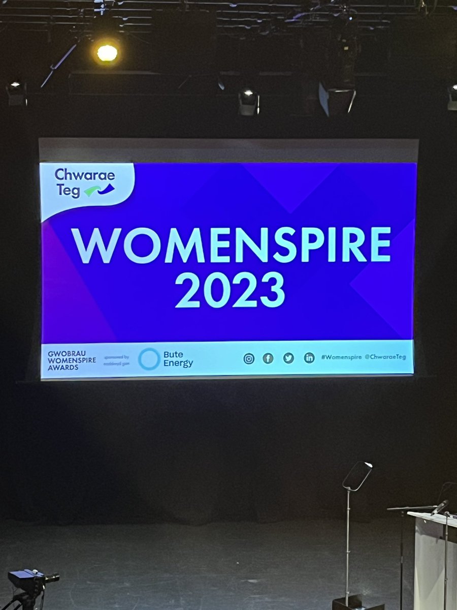 An inspiring and uplifting evening at the @chwaraeteg #womenspire awards. Celebrating amazing women and their fabulous stories. I was honoured to be on the judging panel. Alex presenting tonight for @HEIW_NHS sponsoring the health & care award.