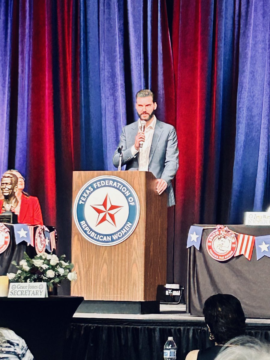 ⁦@haydenpadgett⁩ addressing the ⁦@TFRW⁩ delegates. He’s a great leader for our next generation of Republicans. #LeadersLead