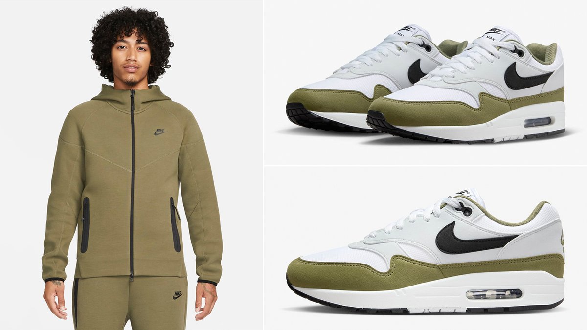 nike air max one olive green