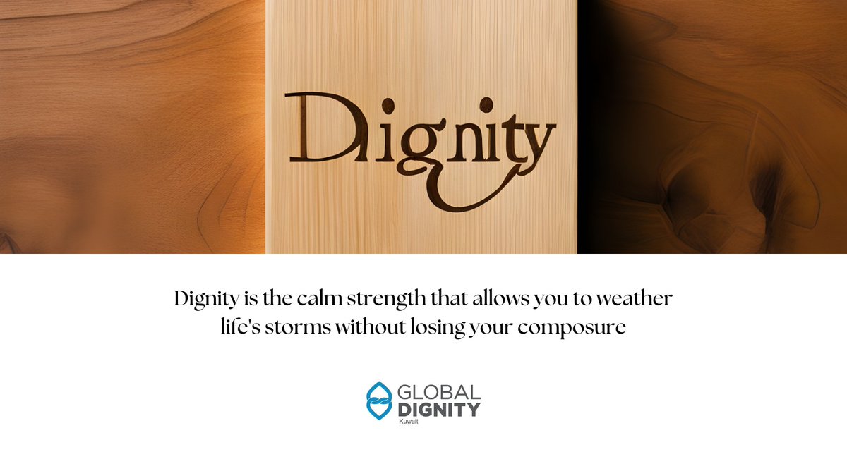 KuwaitDignity's tweet photo. Dignity is the calm strength that allows you to weather life's storms without losing your composure.

#globaldignity #dignity #Peace #SDGs #respect #oneness #compassion #Solidarity #kuwait #humanitarian #UnitedNations #UnitedNationsHumanRights #iomkuwait https://t.co/JhykZ84t9L