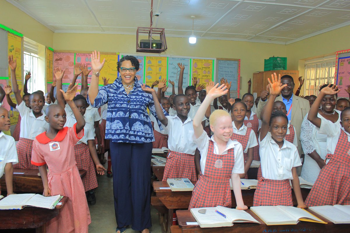 While in 🇺🇬 it was always a highpoint to interact w/ students. I had a memorable trip 2 #Bududa where Joyce &amp; John Wanda shared w/ me how their parents encouraged their education &amp; how they’re paying it forward. So nice 2 reconnect w/ Joyce at a fundraiser 4 schools they support.