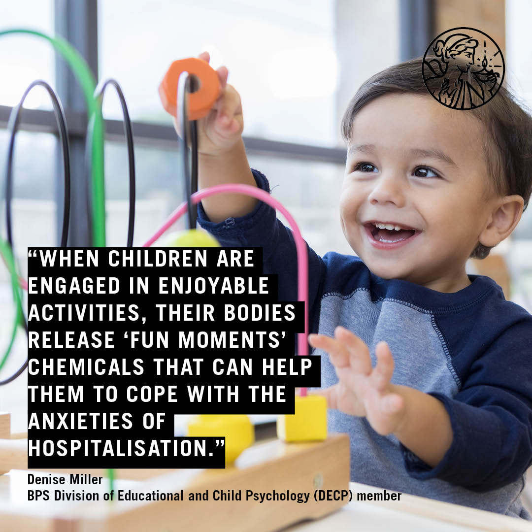 “For children and young people, a hospital stay can be a daunting experience filled with unfamiliar faces, strange sounds, and painful medical procedures."

Denise Miller <a href="/DECPOfficial/">BPS DECP</a> responding to children’s charity <a href="/starlight_uk/">Starlight</a> 's latest report.

🧸: bit.ly/HospitalPlayCH…