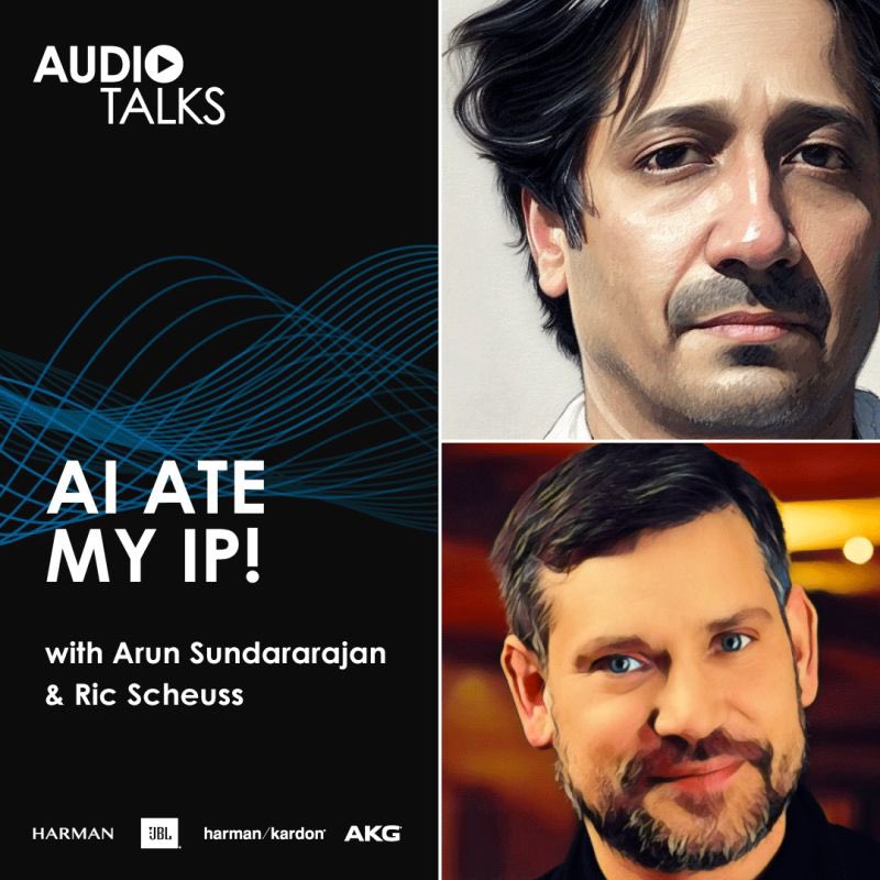 In this episode of the #AudioTalks #podcast we speak to two AI visionaries, @digitalarun & @konterfaktual, to get the lowdown on #AI, IP and #creativity. How good are the new tools & what does generative AI mean for the laws around intellectual property? audiotalks.podigee.io/64-ai-ate-my-ip