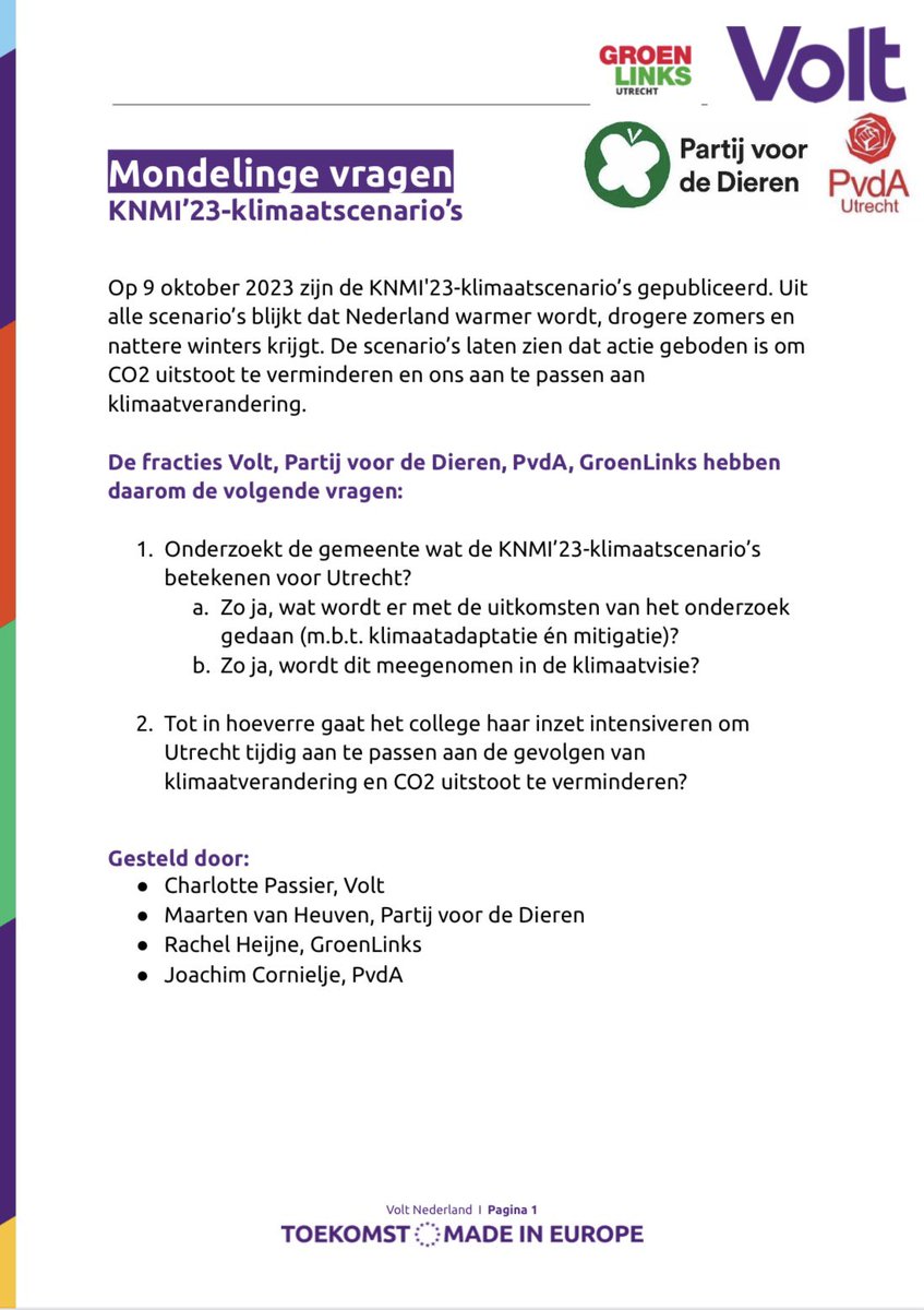 Volt Utrecht tweet media