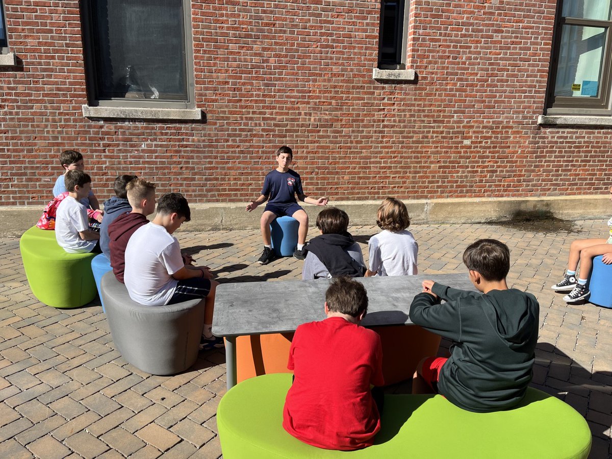 Chatterton Takes Learning Outdoors

📸 1-3: Students in Kelly Gonzalez’ third grade class take their math lesson outdoors, thanks to equipment donated by the <a href="/ChattertonSOARS/">Chatterton School</a> PTA. 

📸 4: Isaac leads Stacey Mahoney’s sixth grade class in a meditation outdoors.