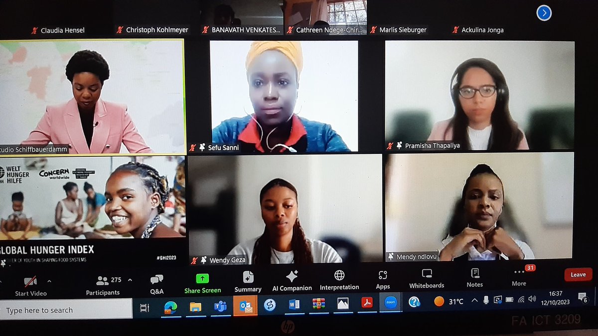 Passssh's tweet photo. Happy to see a youthful all female team today on the global launch of the #GHI2023 https://t.co/Hh5Rmlpvnh