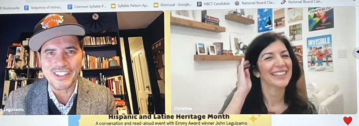 Kelly Zajac, M.S. Ed, NBCT (@kellyzajac27) on Twitter photo We are live with <a href="/JohnLeguizamo/">John Leguizamo</a> learning about Hispanic and Latino authors and stories! Thank you <a href="/Scholastic/">Scholastic</a>! <a href="/ArmadaSrta/">SrtaArmada</a> <a href="/kelly_arble/">Kelly Arble</a> <a href="/SrtaWornom/">SrtaWornom</a> We are live with <a href="/JohnLeguizamo/">John Leguizamo</a> learning about Hispanic and Latino authors and stories! Thank you <a href="/Scholastic/">Scholastic</a>! <a href="/ArmadaSrta/">SrtaArmada</a> <a href="/kelly_arble/">Kelly Arble</a> <a href="/SrtaWornom/">SrtaWornom</a>