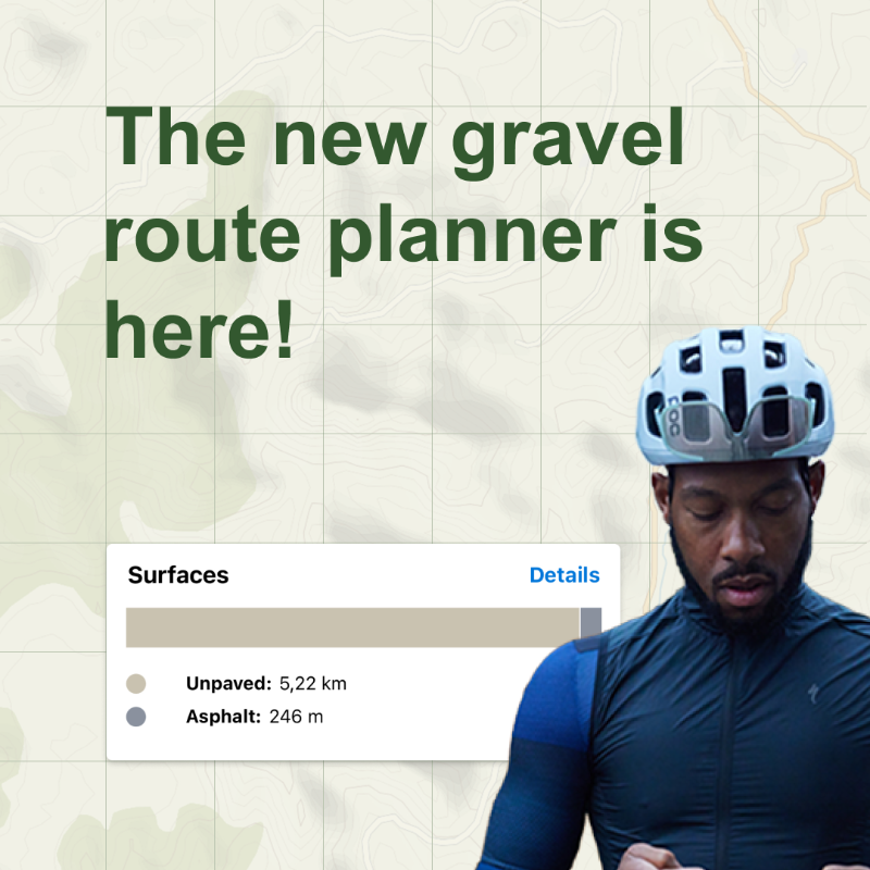 komoot's tweet photo. The new gravel route planner is here 💚

Prefers off-road ways ☑️
Ensures trails are gravel-bike suitable ☑️
Leans towards compact surfaces ☑️
Takes into account the location ☑️
Prioritizes unpaved adventures ☑️

Head to the route planner and plot your next ride 👇