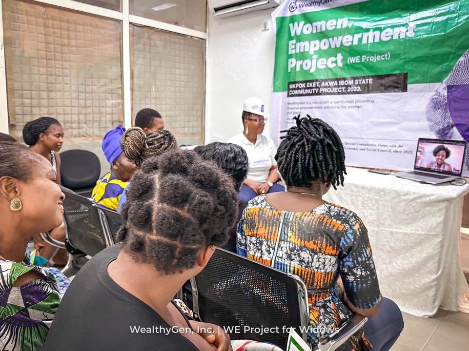 wealthygen's tweet photo. Our #WEProject recipients had a virtual moment with our founder @DrCharityEzenwa. This meant everything to the widows! They seized the opportunity to share their stories, ask questions and express their profound gratitude as our founder ignited a spark of hope within them. https://t.co/DQzrdFJ2Cp