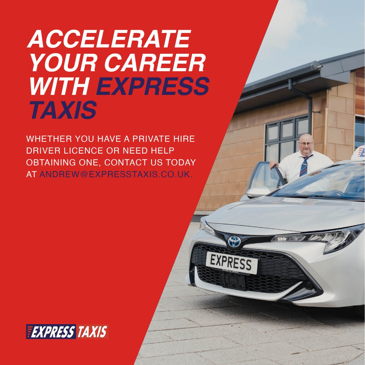 ExpressFalkirk's tweet image. Ready to accelerate your career with Express Taxis?
Drive with Falkirk's #1 transportation service with a diverse hybrid fleet!
Contact us today ⤵️
📩 andrew@expresstaxis.co.uk
#ExpressTaxisFalkirk #GetAroundFalkirk
