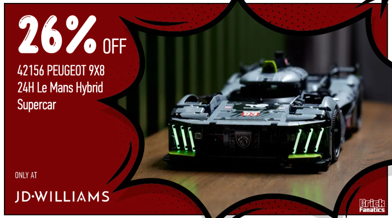 BrickFanatics's tweet photo. Take advantage of a big LEGO Technic deal at JD Williams right now, with 26% off 42156 PEUGEOT 9X8 24H Le Mans Hybrid Supercar.
https://t.co/km651eQaqF
#LEGO #LEGOTechnic #JDWilliams #LEGODeals https://t.co/byFXuVGKYD