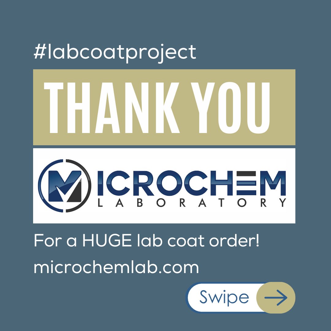 Amazing! On our last day, <a href="/Microchemlab/">Microchem Laboratory</a> comes in with a HUGE order to get us very close to our goal!

They just ordered 50 LAB COATS, which puts us over 500 and within striking distance.

Please repost saying thank you for being our biggest supporter so far, and take a look at