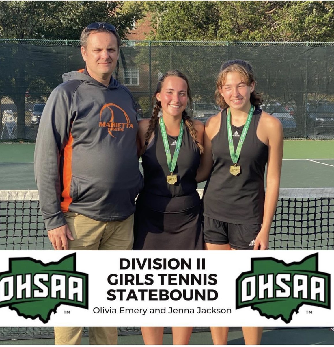 South Point &amp; Marietta will represent the SOUTHEAST District at the OHSAA state GIRLS TENNIS tournament. ohsaa.org/Southeast-Spor…