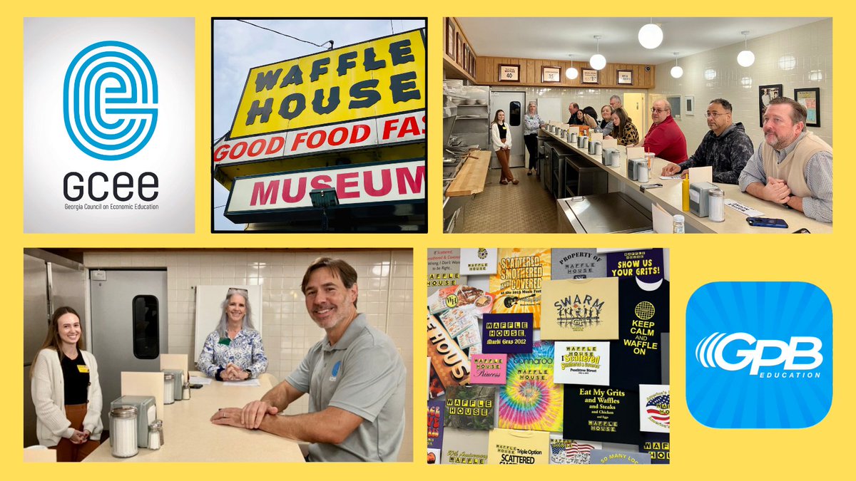 Started the day off right w/a hearty breakfast of <a href="/WaffleHouse/">Waffle House</a>  #Entrepreneurship  &amp; #nostalgia !
Thanks <a href="/Georgiaecon/">GCEE</a>  for inviting <a href="/GPBEducation/">GPB Education</a>  to ur latest greatest teacher workshop - what a treat!
For more GA entrepreneurship take a virtual field trip
gpb.org/entrepreneursh…