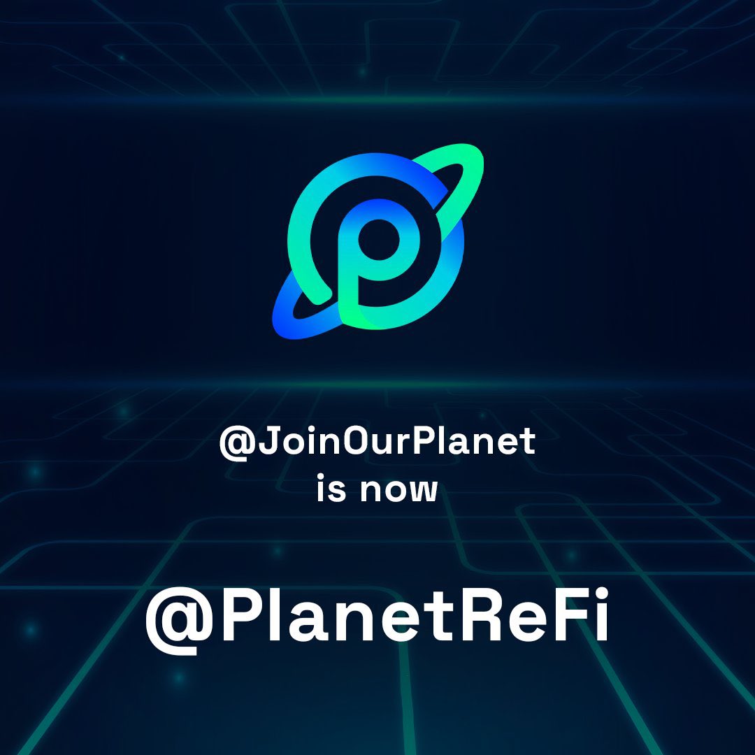 $PLANET’s handle has changed as part of our rebranding. Follow our new account: @PlanetReFi