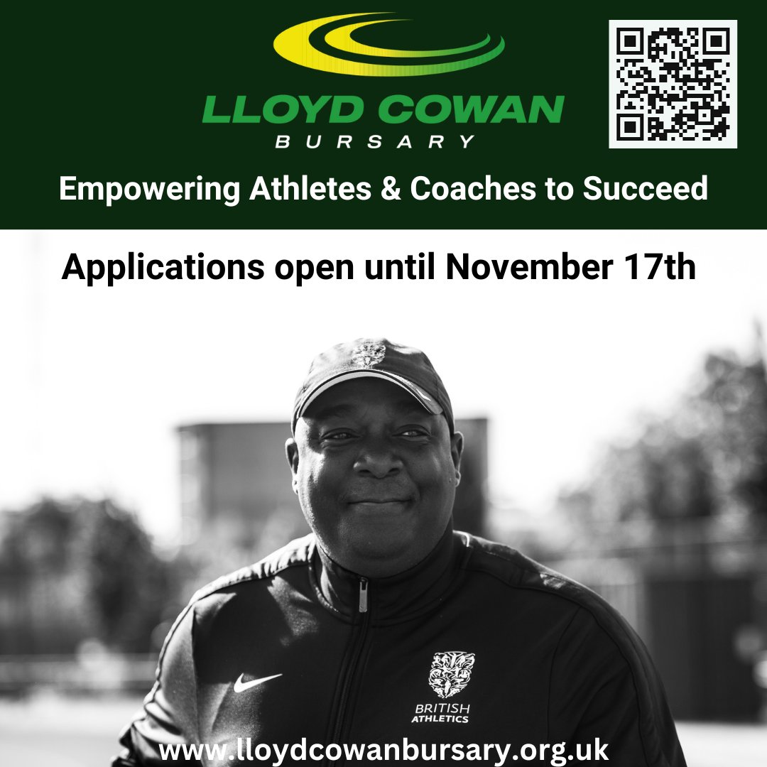 Lloyd Cowan Bursary (@lcowanbursary) on Twitter photo ๐ขThe 2023 <a href="/LCowanBursary/">Lloyd Cowan Bursary</a> is open! ๐ฐ Up to ยฃ500 grants for unfunded athletes aged 16-23 & coaches, breaking down financial barriers to help them chase their athletic dreams. ๐๐ฝ๐ฝ๐น๐ ๐ฏ๐ ๐ก๐ผ๐ ๐ญ๐ณ๐๐ต. Learn more & ๐๐ผ๐ป๐ฎ๐๐ฒ at lloydcowanbursary.org.uk ๐ช๐พ
PLEASE SHARE. ๐ขThe 2023 <a href="/LCowanBursary/">Lloyd Cowan Bursary</a> is open! ๐ฐ Up to ยฃ500 grants for unfunded athletes aged 16-23 & coaches, breaking down financial barriers to help them chase their athletic dreams. ๐๐ฝ๐ฝ๐น๐ ๐ฏ๐ ๐ก๐ผ๐ ๐ญ๐ณ๐๐ต. Learn more & ๐๐ผ๐ป๐ฎ๐๐ฒ at lloydcowanbursary.org.uk ๐ช๐พ
PLEASE SHARE.