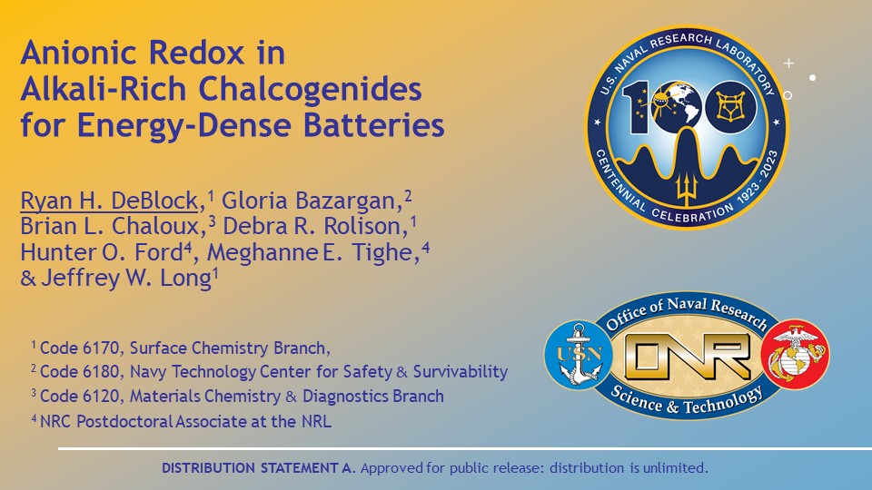 Electrochemical Researcher Ryan DeBlock presented to the Fall Electrochemical Society Meeting (#ECS244) in Gothenburg, Sweden on Wednesday, Oct. 11. He presented recent work developing lithiated iron chalcogenides for advanced rechargeable batteries with the #USNRL team. @ECSorg