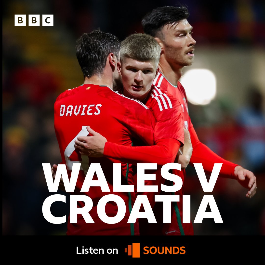 BBCWales's tweet photo. Tonight, it's Wales v Croatia ️
⚽️ Who’s excited? 🏴󠁧󠁢󠁷󠁬󠁳󠁿🏴󠁧󠁢󠁷󠁬󠁳󠁿

🕗 K.O 7:45pm
📻 Live commentary on @BBCRadioWales &amp; @BBCSounds https://t.co/JU1HvIbWLi