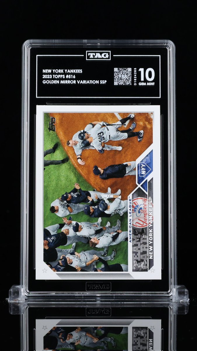 Reached0nError's tweet image. 💥New York Yankees 
Golden Mirror Variation SSP
#taggrading #tag