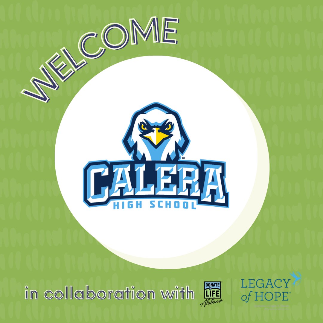 @legacyofhopeAL is now supporting SEVEN chapters with the addition of SODA at Calera High School.

Welcome to our chapter network, SODA at Calera High School 🤗