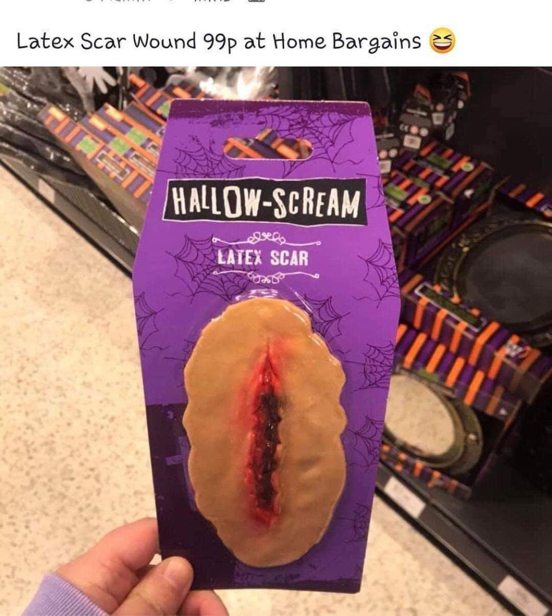 It’s that time of year again! Home Bargains still ripping off our Hallowscream trademark! We know what we’d like to call them - the photo says it all! 👀😱 #hallowscream