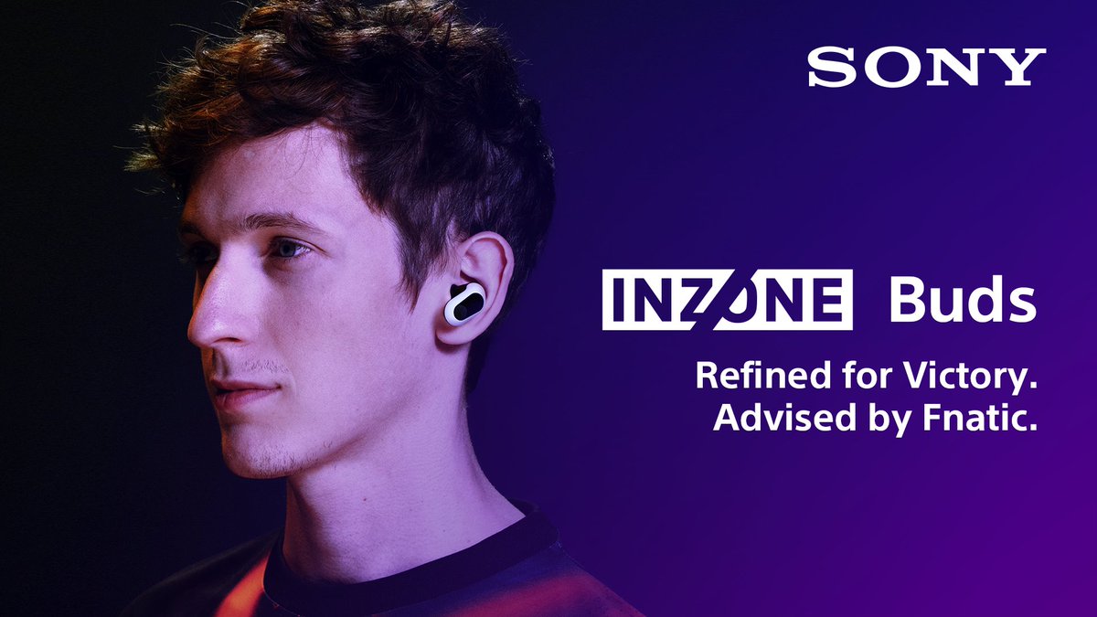 SonyElectronics's tweet photo. Introducing the NEW INZONE Buds.
Advised by @Fnatic
Watch the announcement video: https://t.co/ot7Berehe0
#MySony #SonyINZONE #SonyHeadset https://t.co/E22b9ZGJjb